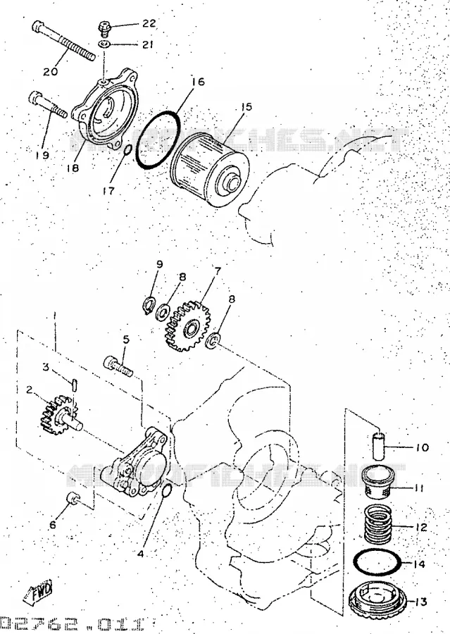 POMPE A HUILE Yamaha MOTO 250 1998 SR  SR250