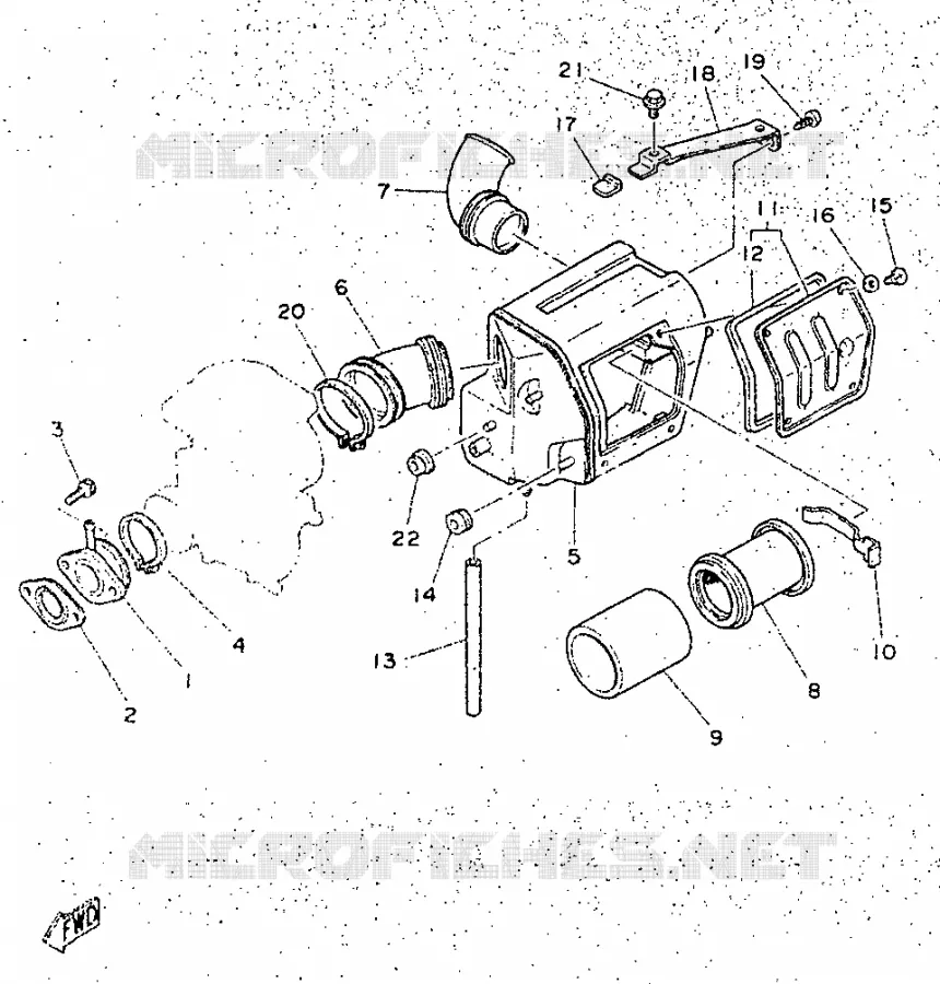 ADMISSION Yamaha MOTO 250 1998 SR  SR250