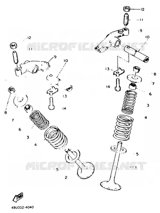 SOUPAPE Yamaha MOTO 500 1991 SR  SR500