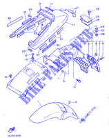GARDE BOUE pour Yamaha SRX600 de 1986