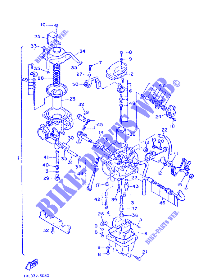 CARBURATEUR pour Yamaha SRX600 de 1986