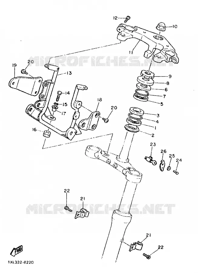 DIRECTION Yamaha MOTO 600 1987 SRX  SRX600
