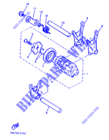 BARILLET DE SELECTION / FOURCHETTES pour Yamaha SRX600H (33.1KW de 1987