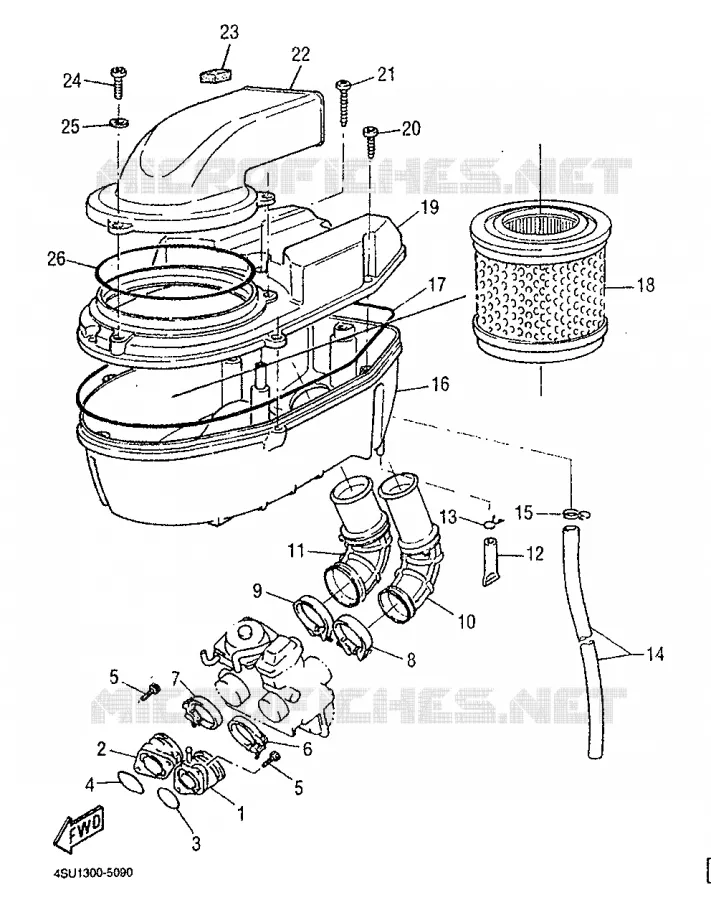 ADMISSION Yamaha MOTO 660 1997 SZR  SZR660