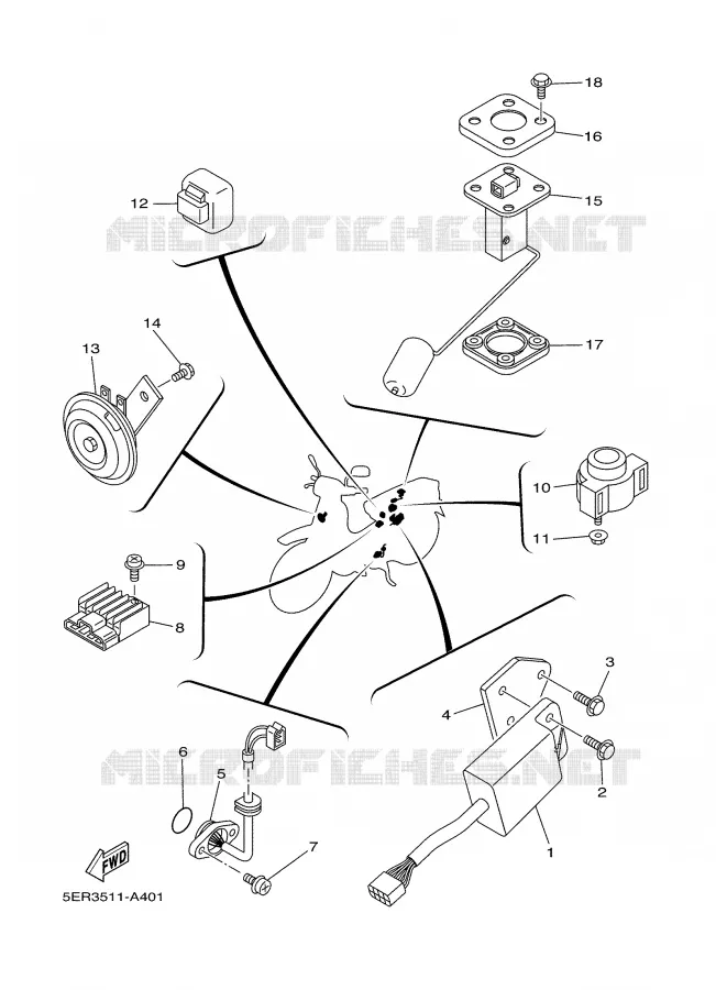 PARTIE ELECTRIQUE 2 Yamaha SCOOTER 105 2002 CRYPTON  T105SE