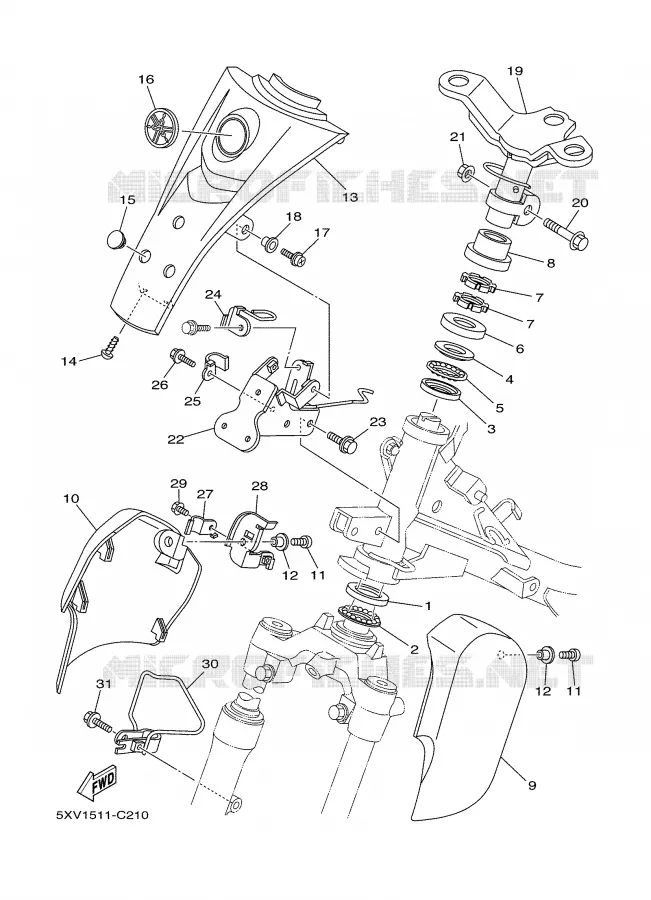 DIRECTION Yamaha SCOOTER 110 2005 CRYPTON  T110