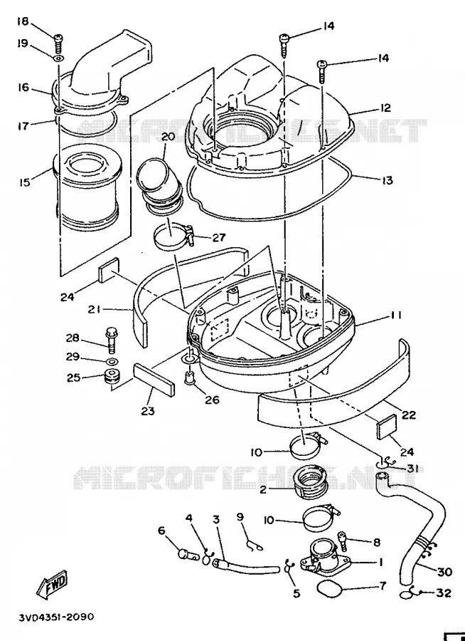 ADMISSION Yamaha MOTO 850 1992 TDM  TDM850