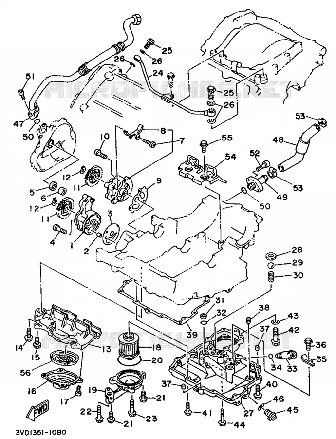 POMPE A HUILE Yamaha MOTO 850 1993 TDM  TDM850