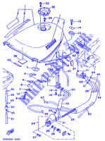 RESERVOIR A ESSENCE pour Yamaha TDM850 de 1993