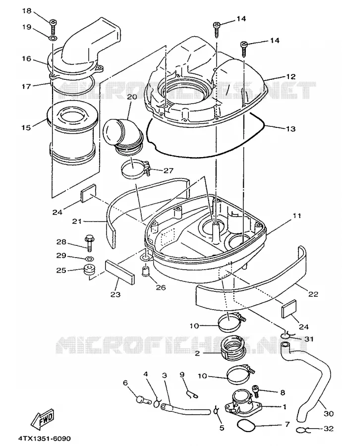 ADMISSION Yamaha MOTO 850 1998 TDM  TDM850