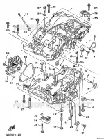 CARTER MOTEUR pour Yamaha TDM850N (37KW) de 1992