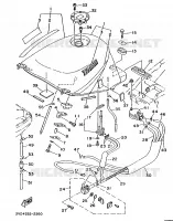 RESERVOIR A ESSENCE pour Yamaha TDM850N (37KW) de 1992