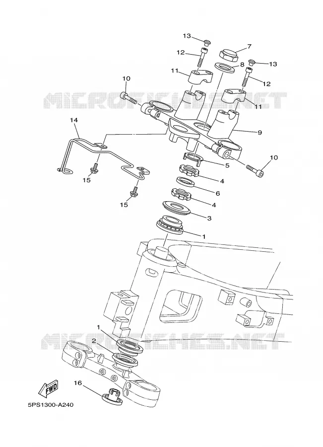 DIRECTION Yamaha MOTO 900 2003 TDM  TDM900
