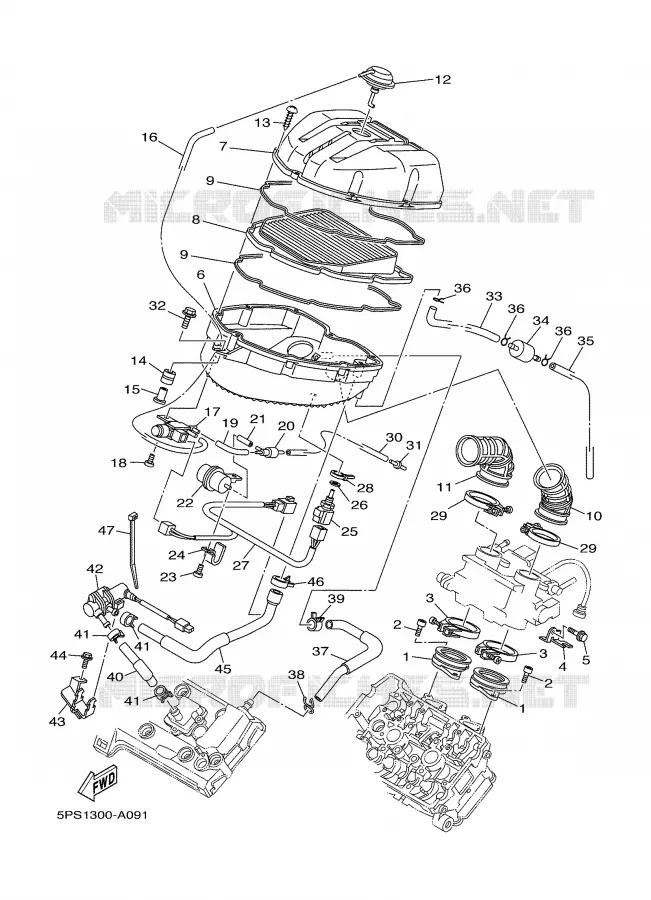 ADMISSION Yamaha MOTO 900 2005 TDM  TDM900