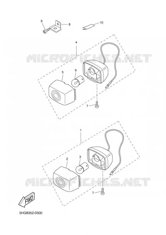 CLIGNOTANT Yamaha SCOOTER 50 2001 BOOSTER  CW50 SP
