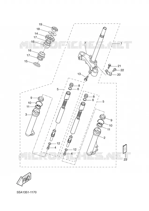 FOURCHE Yamaha SCOOTER 50 2001 BOOSTER  CW50L