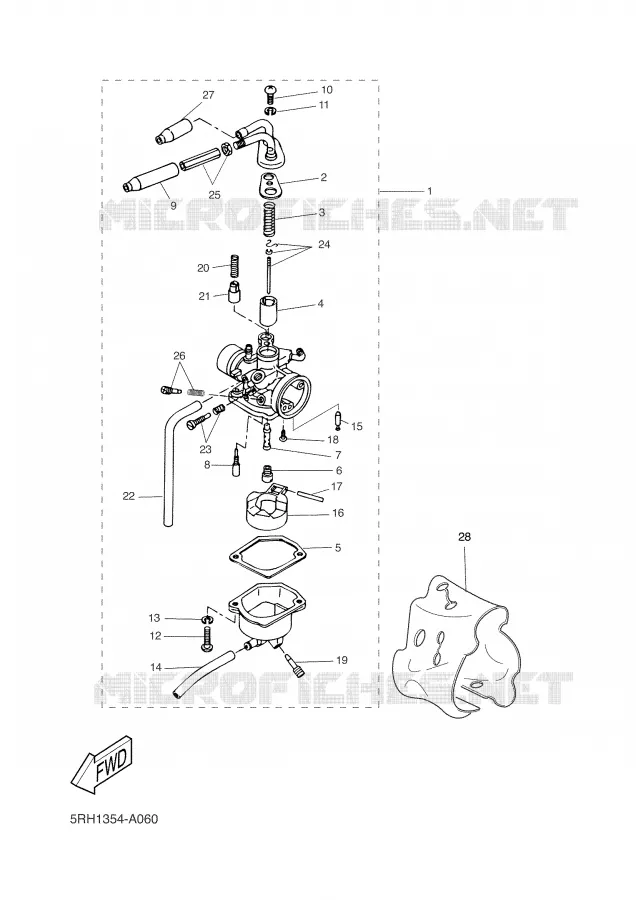 CARBURATEUR 2 Yamaha SCOOTER 50 2003 BW'S  CW50L