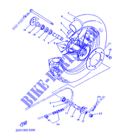 ROUE ARRIERE pour Yamaha TDR125 de 1991