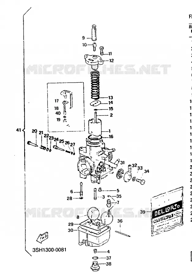 CARBURATEUR Yamaha MOTO 125 1991 TDR  TDR125