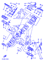 SUPPORT / REPOSE PIEDS pour Yamaha TDR125 de 1995