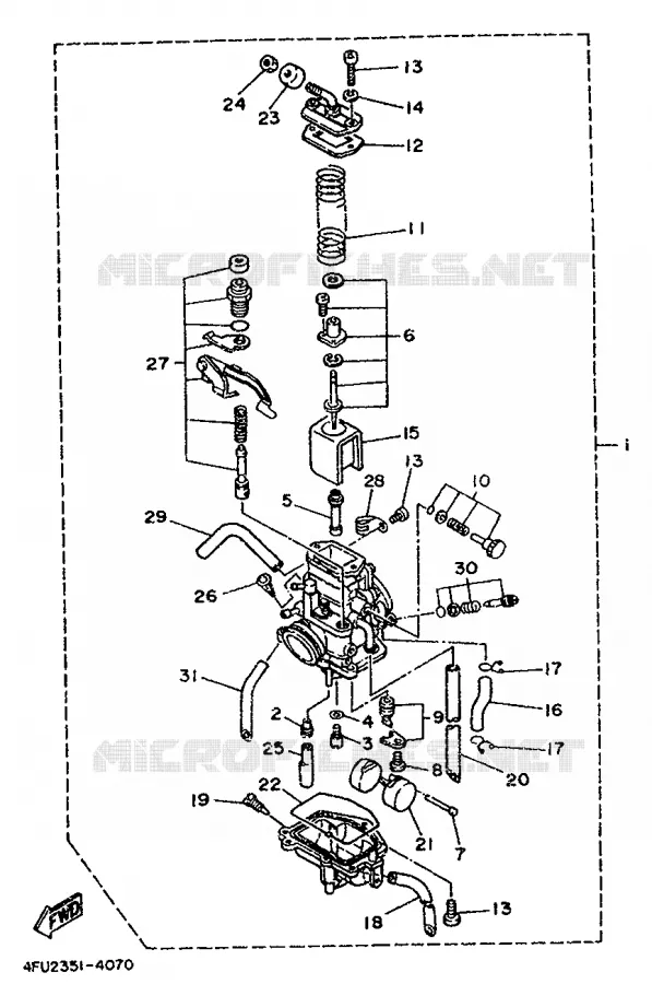 CARBURATEUR Yamaha MOTO 125 1995 TDR  TDR125