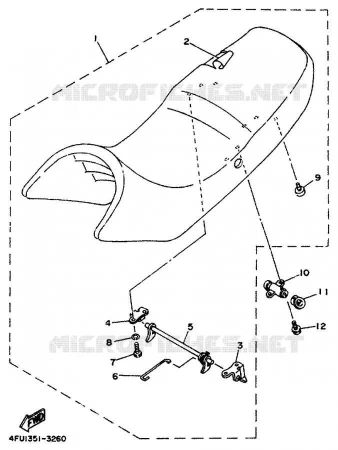 SELLE Yamaha MOTO 125 1995 TDR  TDR125