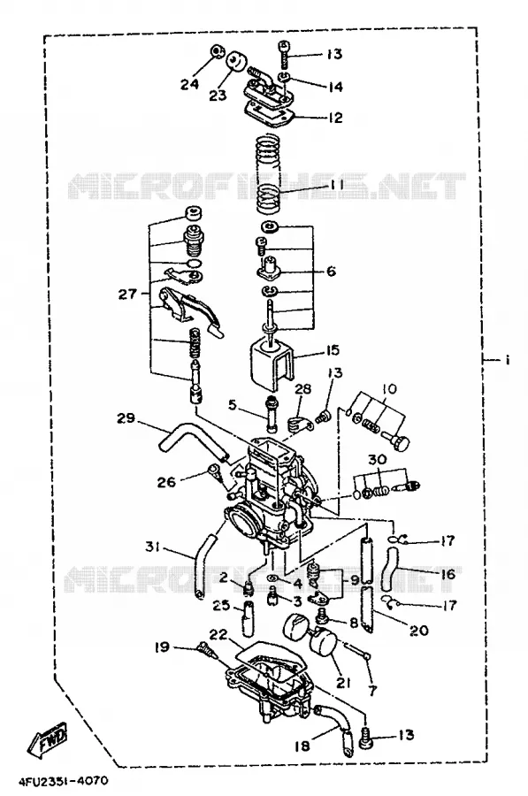 CARBURATEUR Yamaha MOTO 125 1996 TDR  TDR125