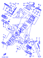 SUPPORT / REPOSE PIEDS pour Yamaha TDR125 de 1996