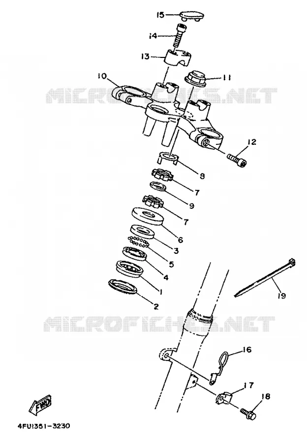 DIRECTION Yamaha MOTO 125 1996 TDR  TDR125
