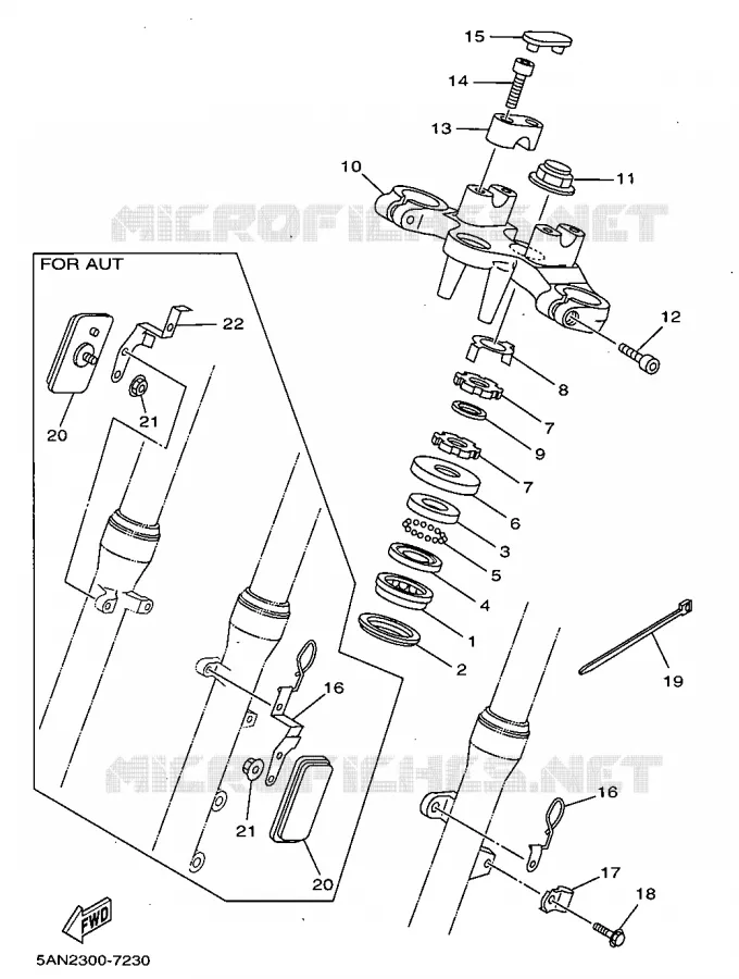 DIRECTION Yamaha MOTO 125 1997 TDR  TDR125