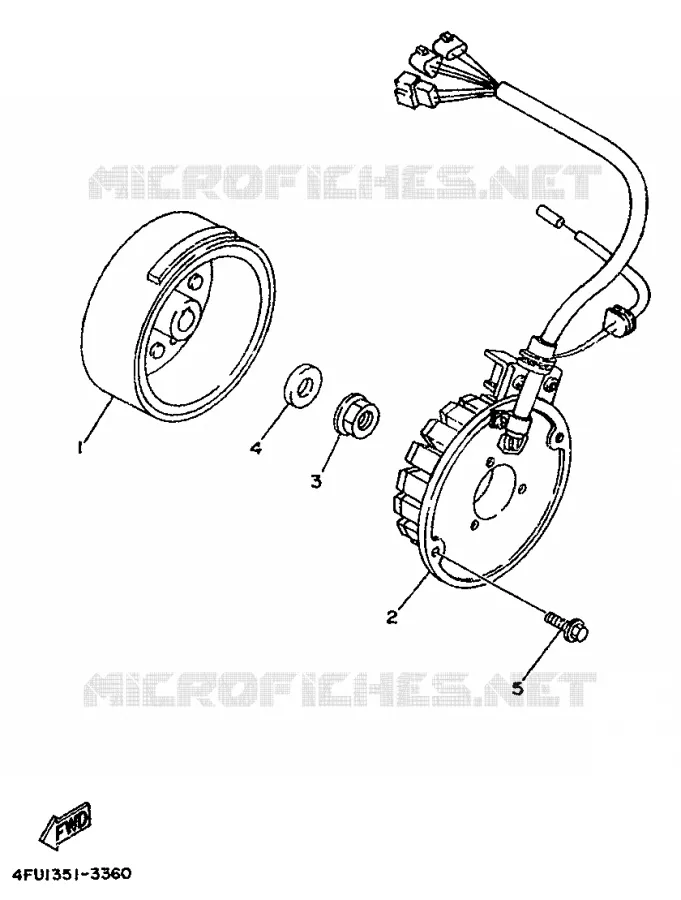 ALLUMAGE Yamaha MOTO 125 1997 TDR  TDR125