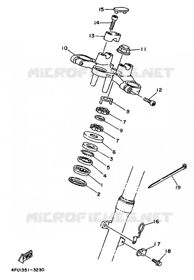 DIRECTION Yamaha MOTO 125 1997 TDR  TDR125