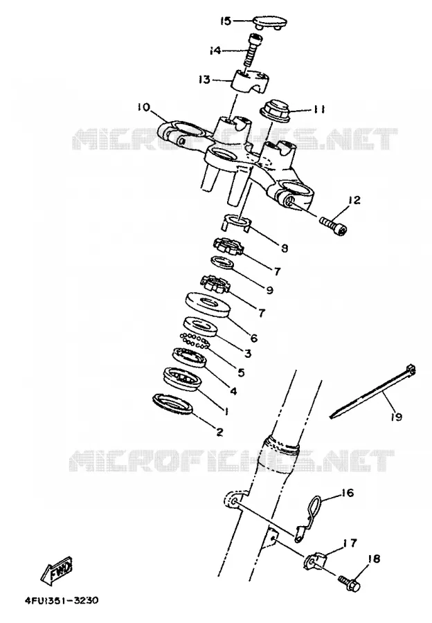 DIRECTION Yamaha MOTO 125 1998 TDR  TDR125