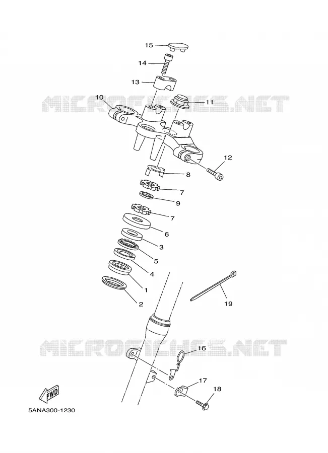 DIRECTION Yamaha MOTO 125 2001 TDR  TDR125