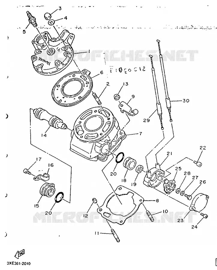 CYLINDRE Yamaha MOTO 125 1992 TDR  TDR125R