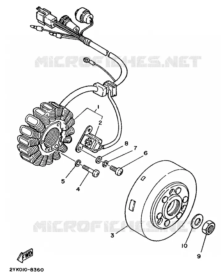 ALLUMAGE Yamaha MOTO 250 1990 TDR  TDR250