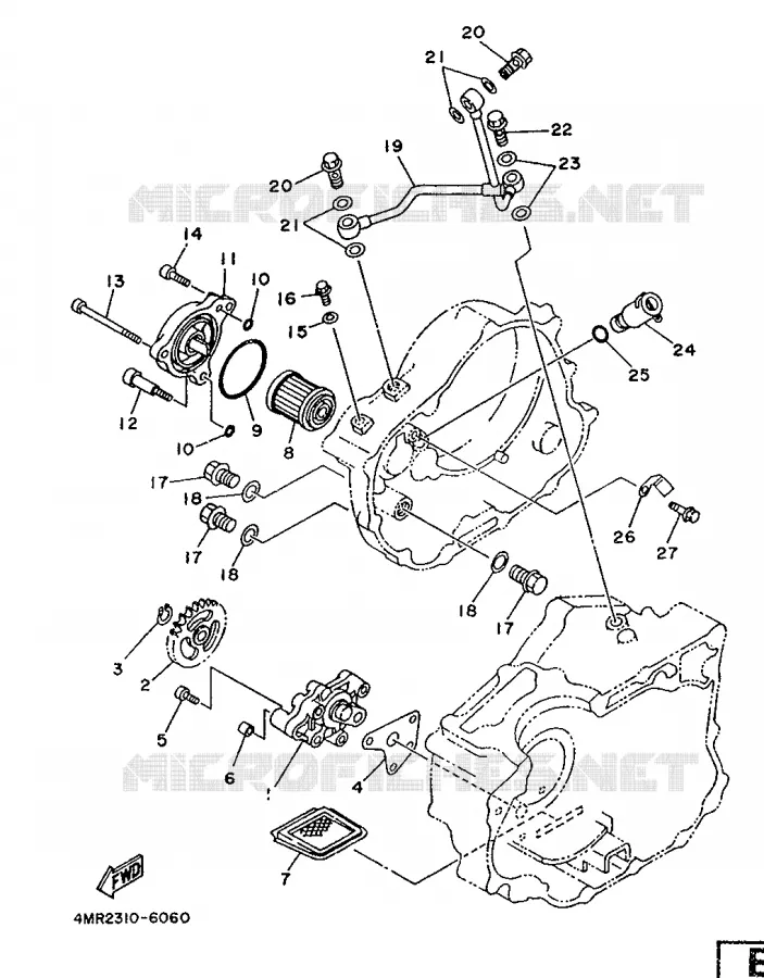 POMPE A HUILE Yamaha MOTO 250 1996 TTR  TT250R