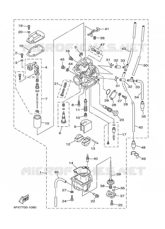 CARBURATEUR Yamaha MOTO 250 2002 TTR  TT250R