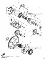DEMARREUR pour Yamaha TT600E de 1997