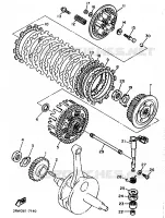 EMBRAYAGE DE DEMARREUR pour Yamaha TT600E de 1997