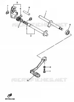AXE DE SELECTEUR / PEDALE pour Yamaha TT600E de 1997
