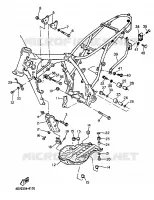 CADRE pour Yamaha TT600E de 1997