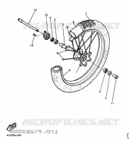 ROUE AVANT pour Yamaha TT600E de 1997