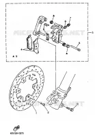 ETRIER DE FREIN AVANT pour Yamaha TT600E de 1997