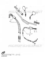 GUIDON ET CABLES pour Yamaha TT600E de 1997