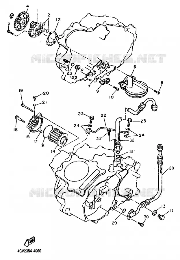 POMPE A HUILE Yamaha MOTO 600 1997 TTE  TT600E