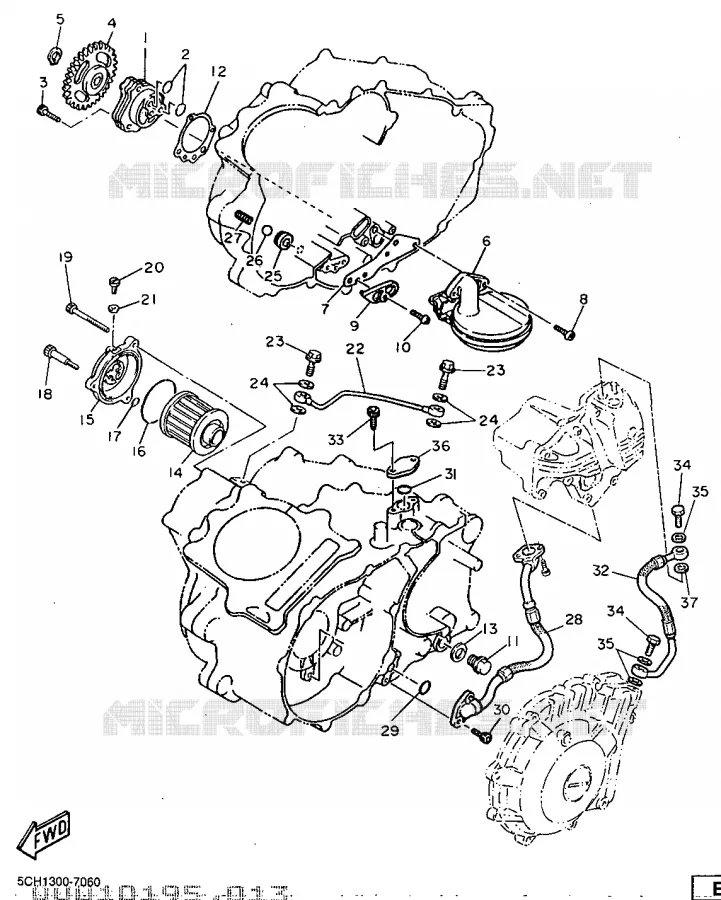 POMPE A HUILE Yamaha MOTO 600 1997 TTR  TT600R
