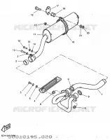 ECHAPPEMENT pour Yamaha TT600R de 1997
