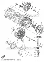 EMBRAYAGE DE DEMARREUR pour Yamaha TT600R de 1997