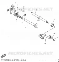 AXE DE SELECTEUR / PEDALE pour Yamaha TT600R de 1997